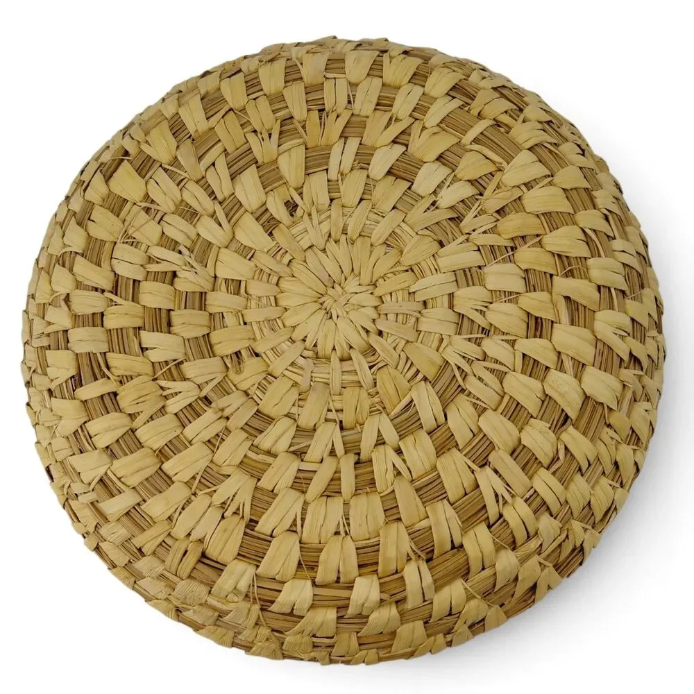 Tohono O'odham Papago  Woven Grass Basket Tray 7.5